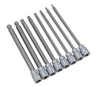3/8" Drive Metric Extra Long Allen Hex Key Ball Ended Sockets 3mm - 10mm 8pc