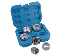 3/8” Drive Oil Filter Socket Remover Removal Tools Metric Sizes 24 - 38mm 5pc