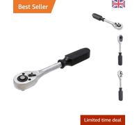 TOPWAY 3/8" Drive Ratchet, 24-Teeth Quick-Released Socket Wrench Handle, High Grade Chrome Vanadium Steel, Auto Repair Garage Tool, 200mm 422905