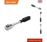 TOPWAY 3/8" Drive Ratchet, 24-Teeth Quick-Released Socket Wrench Handle, High Grade Chrome Vanadium Steel, Auto Repair Garage Tool, 200mm 422905