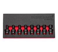 3/8" Drive Shallow Swivel Impact Socket Set 8 PCE 8-15mm Powerhand