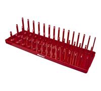 3/8" Drive Socket Holder Vertical Tray 3 Tier 45 Pce Red Boxo B-38VERT3-R