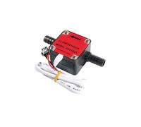 3/8" Hose Gear Flowmeter 13MM Hall Flow Sensor Milk Chemical Oil Flow Meter Flow Sensor Switch For Viscous Liquid DC5~18V Versatile Unit Options(Square cover)