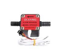 3/8" Hose Gear Flowmeter 13MM Pagoda Flow Sensor Milk Oil Meter Switch for Viscous Liquid DC5~18V(Round Cover)