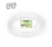 3/8’’ ID × 1/2’’ OD - 25 ft Clear Plastic Tubing BPA Free and Non-Toxic, Multipurpose PVC Clear Tubing for Transfer Water Air Oil