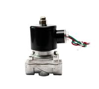 3/8 inch 1/2inch 3/4inch 1inch 1-1/4inch 1.5inch 2inch 2 Way Solenoid Valve Stainless Steel 12v 24v 110v 220v Nomally Closed(1-1/4",BSP_110VAC)