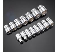 3/8 Inch Drive 12 Point Socket, 1Pc Chrome Vanadium Steel Shallow Socket Head, High Torque Ratchet Wrench Adapter For Car Repair And DIY(20mm)