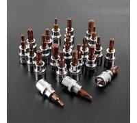 3/8 Inch Drive Hex Socket Bit Set H3 H10 and T55 for Compatible Ratchet and Bar Tools Chromium Vanadium Steel Construction (PZ1)