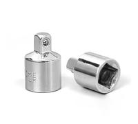 3/8 Inch Female to 1/4 Inch Male Cr-V Steel Ratchet Socket Adapter/Reducer