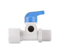 3/8 Inch Female to 3/8 Inch BSP Male to 3/8 Inch Tube OD Ball Valve Quick Connection Water Purifiers Pipe Connectors Push Down Water Hose Joint Connector for RO System