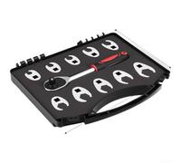 3/8 Inch Ratchet Wrench Kit 11 Piece Includes Multiple Metric Socket Sizes from 10mm to 22mm for Broad Fastener Compatibility