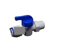 3/8" Inline Quick Fitting,3/8" Male Thread Ball Valve Quick Fitting Connection Aquarium RO Water Filter Reverse Osmosis System