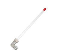 3/8' L Shaped Water Level Gauge Tube for Boilers and Tanks | Tubing, Right Angle Display Design, Copper Iron Plastic Parts, Industrial Workshop Use