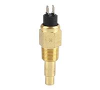 3/8'' NPT Engine Water Temperature Sensor, 98℃ Accurate Reading for VDO, 6~24V Wide Voltage Range, Brass Material with Bimetal Alarm Switch, Large Measuring Range 38~120℃