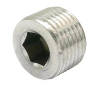 3/8" NPT Male SS304 Stainless Steel Countersunk End Internal Hex Head Socket Pipe Fitting