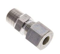 3/8'' NPT Male x 10S Stainless steel Straight Compression Fitting 630 Bar DIN 2353
