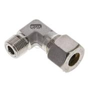 3/8'' NPT Male x 12S Stainless steel 90 deg Elbow Compression Fitting 630 Bar DIN 2353