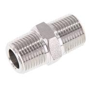 3/8'' NPT Stainless steel Double Nipple 210 Bar - Hydraulic