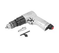3/8 Pneumatic Drill High Speed 1700rpm Reversible Air Drill Tool Precise Drilling for Walls Floors Iron Plate Furniture Machine Maintenance Aluminum Body