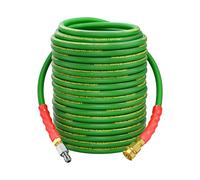 3/8'' Pressure Washer Hose 100ft Non Marking 4800psi with Quick Connect, Power Washing Hose Kink Resistant Steel Wire Braided, Upgraded 4-Layer Structure Commercial&Home Use for Clean Car Yard Garden