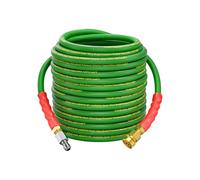 3/8'' Pressure Washer Hose 50FT Non Marking 4800psi with Quick Connect, Power Washing Hose Kink Resistant Steel Wire Braided, Upgraded 4-Layer Structure Commercial&Home Use for Clean Car Yard Garden