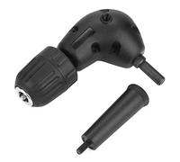 3/8" Right Angle Drill Adapter, 90 Degree Drill Attachment with Keyless Chuck, 9.5mm Round Shank for Tight Spaces, Compatible with Most Electric Drills