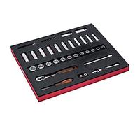 3/8" Socket Set 38 Pieces with Foam Tray - Bahco