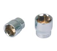 '3/8 "" Stecknuã? Flank Drive 1/2 Inch Hex Socket Nut, Short Ausfã ¼/Highly Polished on Hanger.