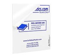 3/8 th Inch Thick Acrylic Plexiglass Sheet, Clear Heavy Duty (10" X 10")