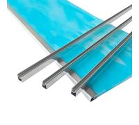3/8" U-Channel Zinc Came for Stained Glass Works Framing, 3ft x 12 Strips Total 36ft.