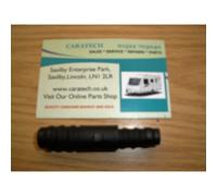 3/8" x 1/2" - 10 mm x 12 mm - Reducer / Connector - Black - 81142