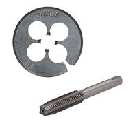 3/8" x 16 UNC Tap & Die Tungsten Steel Taper and 38mm Split Die