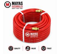 3/8” x 50FT Rubber Air Hose 300PSI Heavy Duty Compressor Hose 3/8” BSP Fittings