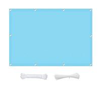 3.8 x 6m Sky Blue Shade Cloth 95% UV Block Outdoor Canopy for Garden Patio Party - Breathable & Durable with Installation Kit Perfect for Sun Protection