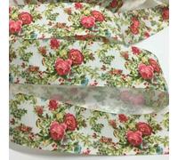 3.8cm Beautiful Flowers Printed Satin Ribbon 5Y for Handmade DIY Craft Hairpin Wedding Christmas Easter Deco Floral Wrap-PR1126-5yards