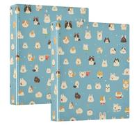 3.8cm Round Dog Ring Binder with Inner Pockets, Various Hardcover Binders, 1/2pc