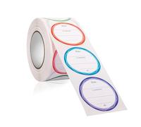 3.8cm Writable Sticky Labels Roll 500Pcs Adhesive Note Sticker Decal for Kitchen Home Office Organization Decoration Food Storage Date Tracking Sticker