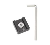 3/8in-16 Cold Shoe Mount Adapter With Locating Pins Set For Photography Equipment From Durability Aluminum Alloy Camera Accessory Mount