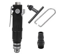 3 / 8in Air Drill with 3 Jaw Chuck, Variable Speed Pneumatic Straight Handle, Bidirectional Rotation - Adjustable Speed Control, Stable Operation, Ideal for Industrial and DIY Us (Japanese Style)