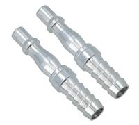 3/8in BSP (9.5mm) Air Hose Barb Tail with Male PCL Type Connector Fitting 2pc