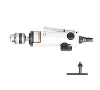 3/8in Chuck Pneumatic Drill, Straight - Type Air Drill, Multifunctional Industrial Tool with Rust - Proof Zinc Alloy Body, for Drilling, Tapping, Polishing, Grinding in Furniture,