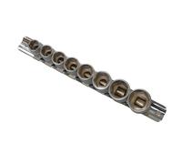 3 8in Drive Socket Set On Rail, 8 Piece Bluespot Tools Multi One Size