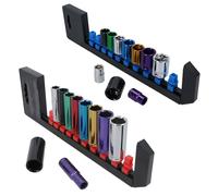 3/8in Metric Sockets 10-19mm 20pc Coloured Shallow & Deep 6 Point