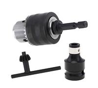 3/8inch Drill Chuck Adapter with 1/4 Inch Shank 1/2-Inch Bit Single-Handed Drilling Socket Driver Adapter Drill