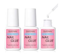 3 * 8ml Nail Glue, Brush on Nail Glue, NailGlue Extra Strong, Strong, Extra Strong NailGlue for Broken Nails