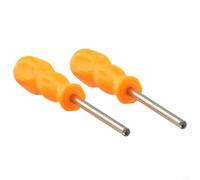 3.8mm 4.5mm Security Screwdriver Set for Nintendo NES for SNES N64 SFC for Gamecube Game Boy Repair Tool with Hardened Steel Tip, Orange, 155mm(2PCS/Set)