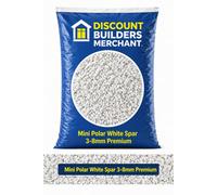 3/8mm Polar White Spar Decorative Garden Stone 20Kg Bag
