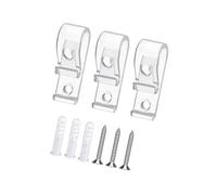 3 / 8pcs Invisible Blinds Anchors Heavy Duty Construction Blind Fixing Hook Prevents Falling for Home Clear Window Fasteners