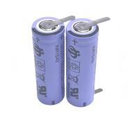 3.8V 750mAh 2.85Wh14430CY Lithium Ion Battery With Solder Pins Compatible With Philips Shaver Electric Toothbrush Battery Replacement Parts(2PC)