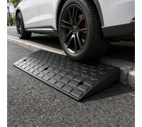 3.9"/4.3" Rise Car Driveway Curb Ramp - Heavy Duty Rubber Threshold Ramp Kit Set - For Loading Dock, Garage, Sidewalk, Truck, Scooter, Motorcycle & Wheelchair Mobility(100x25x10cm)